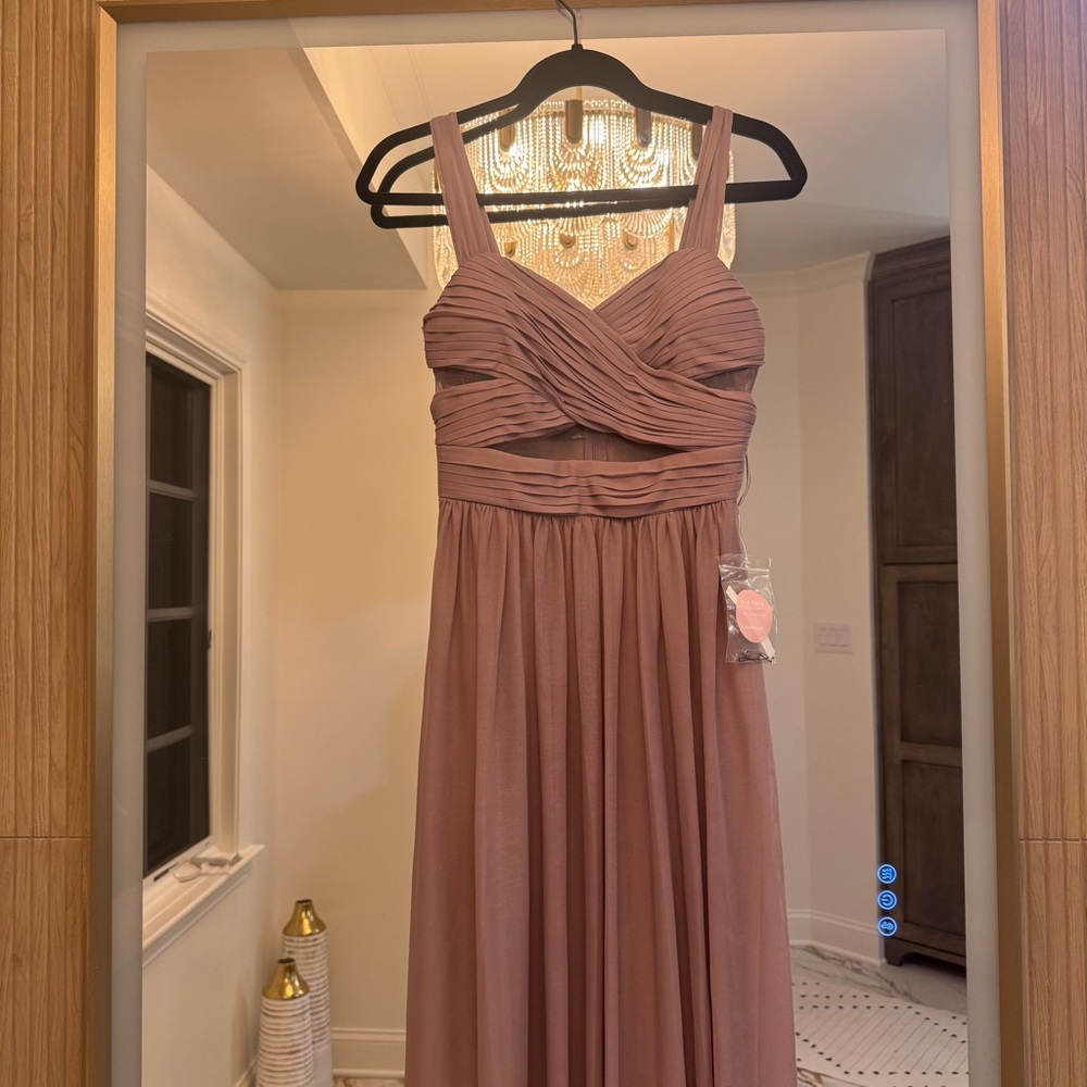 Birdy Grey XS Mauve Pink Dress with Pin Pack Still Attached. Has Pockets. New! - Picture 2 of 8